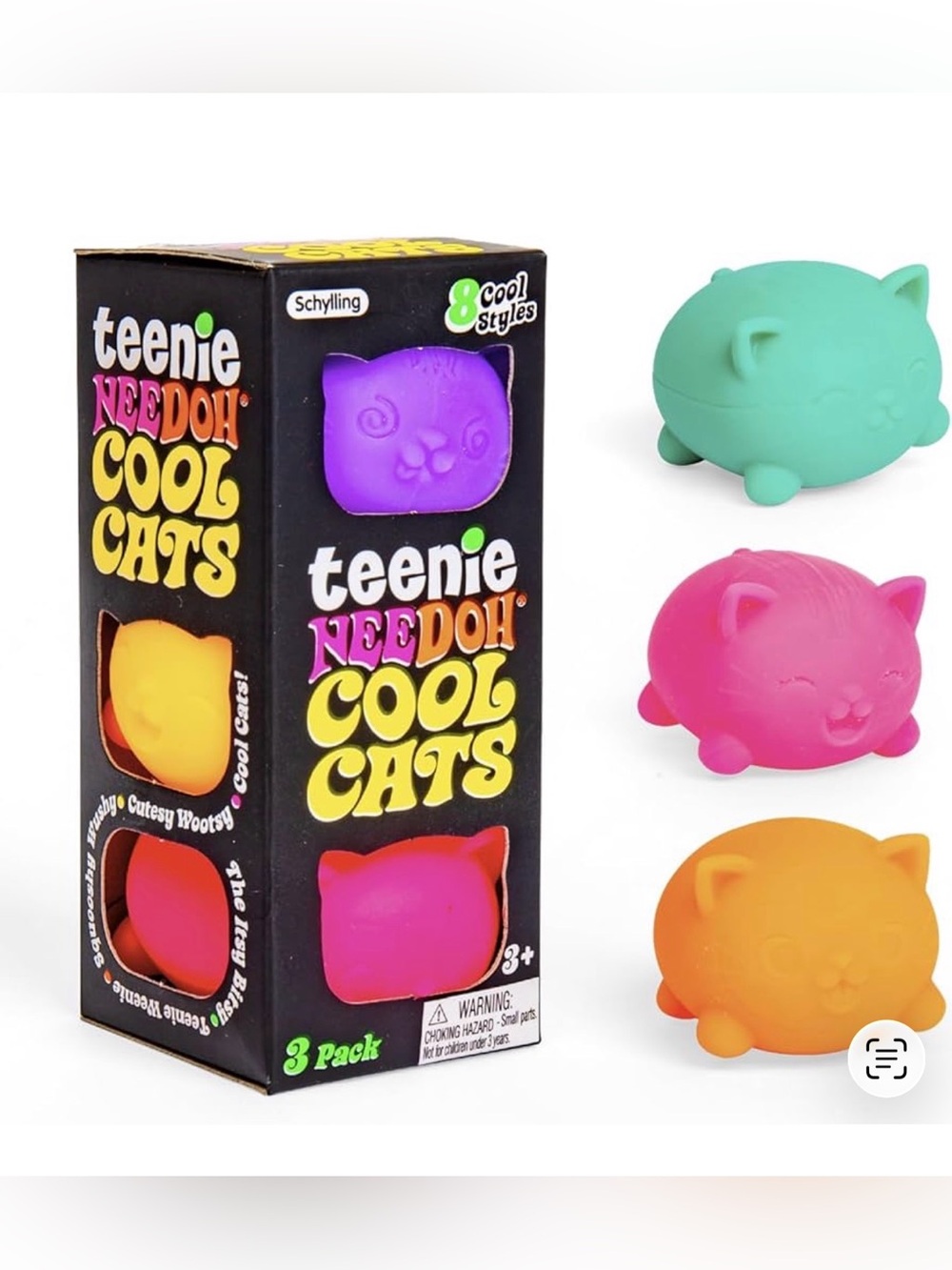 Teenie Needoh Cool Cats 3-Pack - Random Squishies